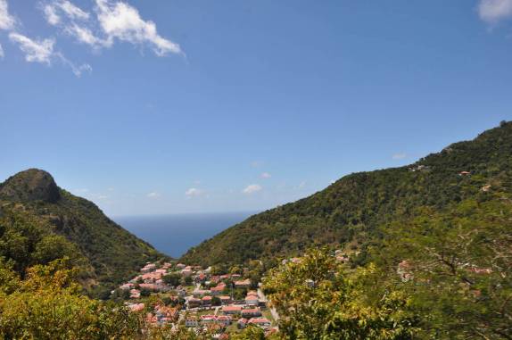 Windwardside, entre as montanhas de Saba - Caribe
